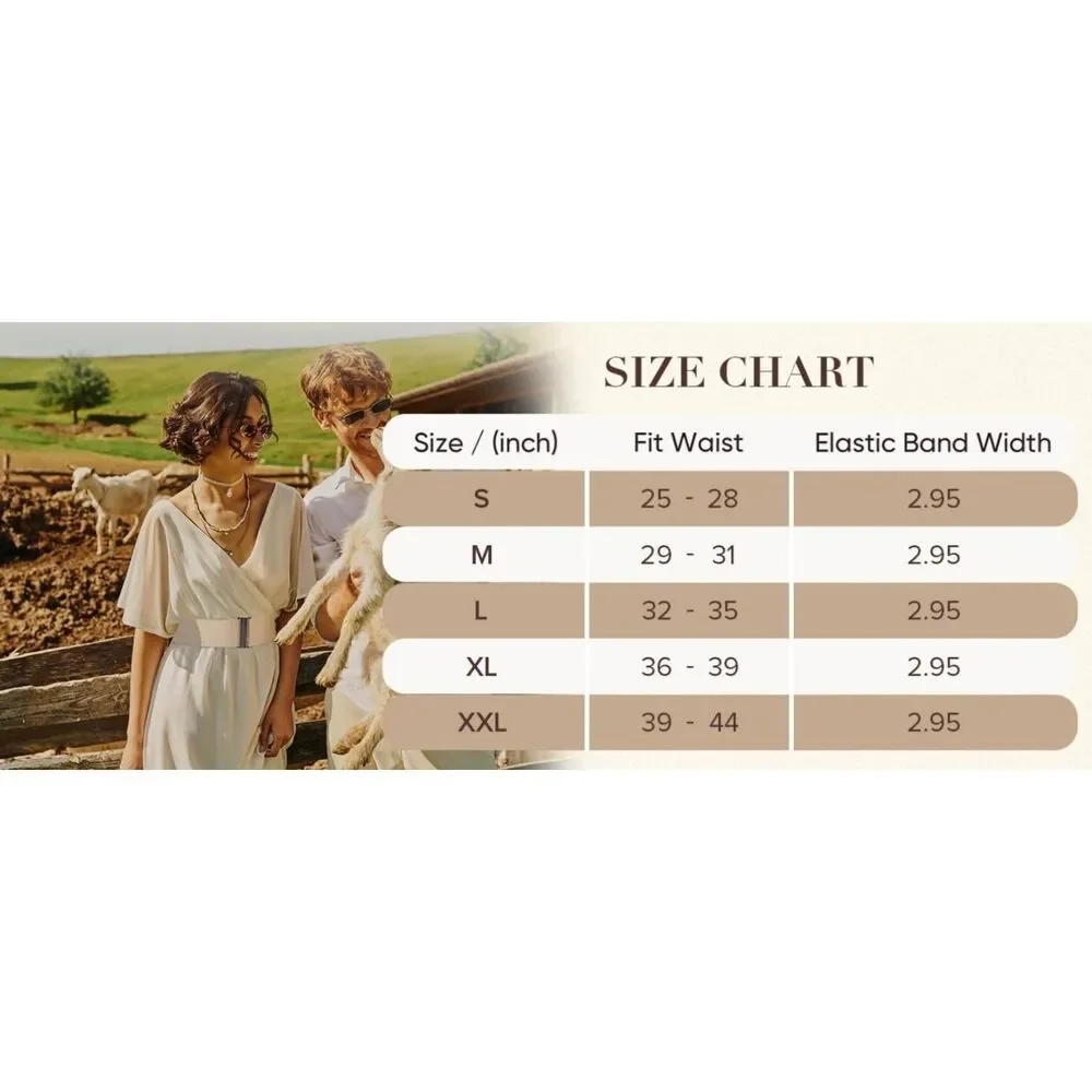 Brand New Tourzoo Elastic Wide Waist Corset Belts – 1 Piece, Size S